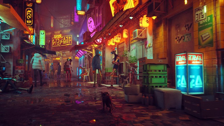 Stray Game 4K Wallpaper for PC - Cyberpunk Cat Adventure Game